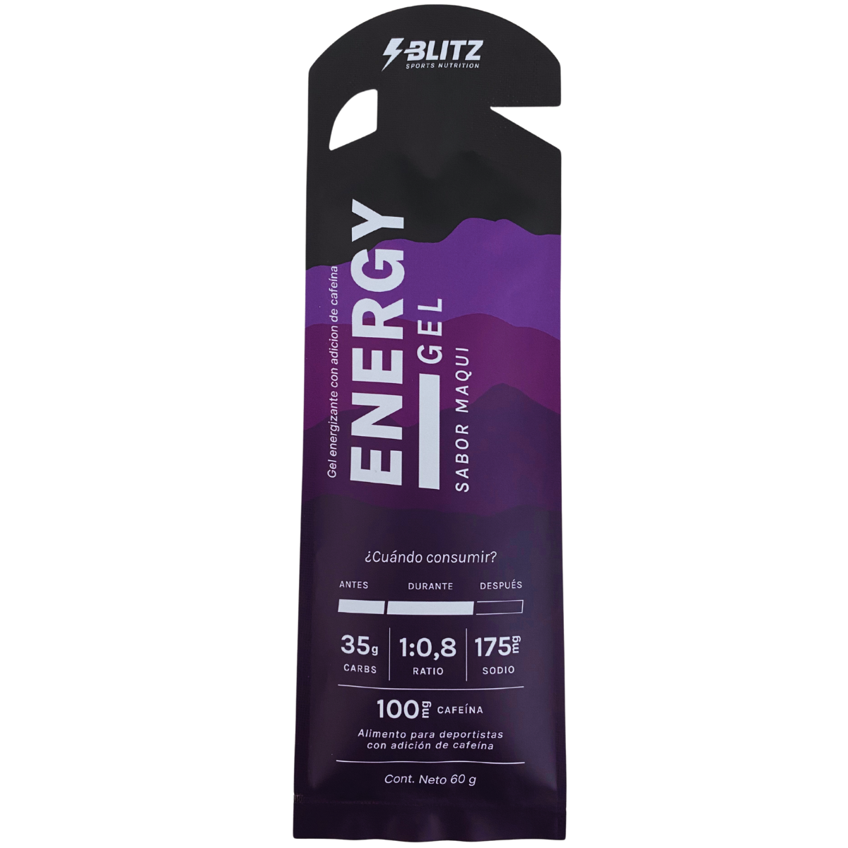 Gel Energético Blitz Maqui con Cafeína