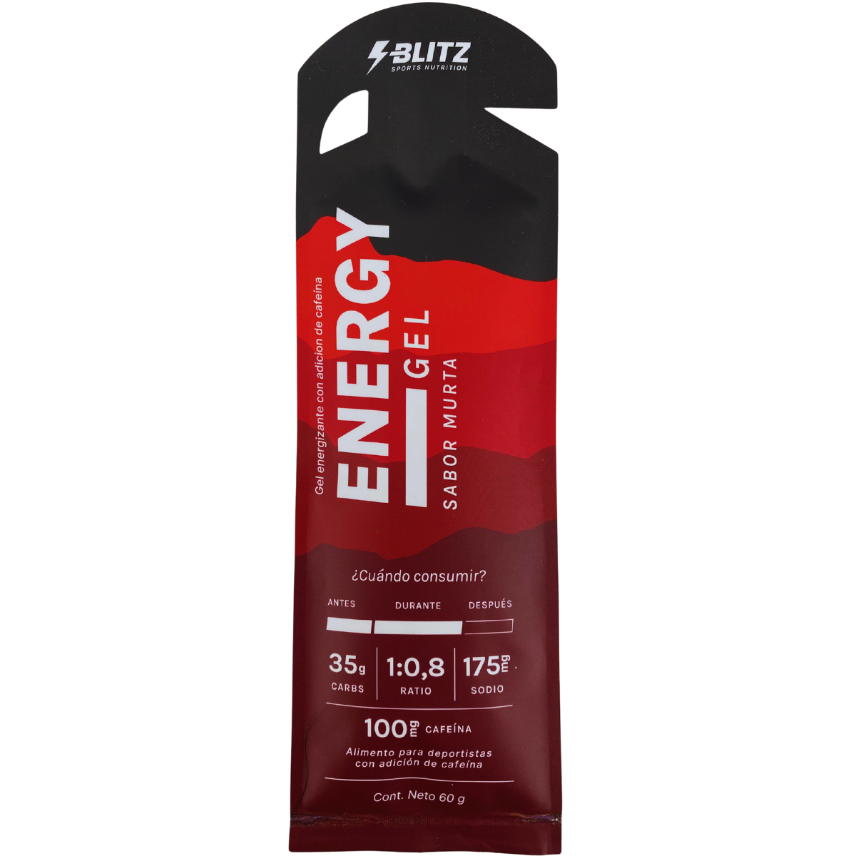 Gel Energético Blitz Murta con Cafeína