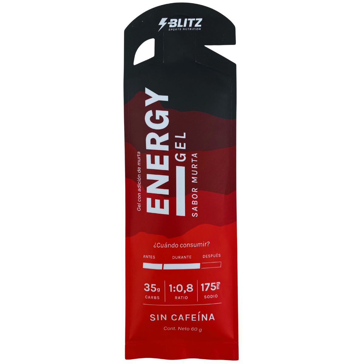 Gel Energético Blitz Murta sin Cafeína